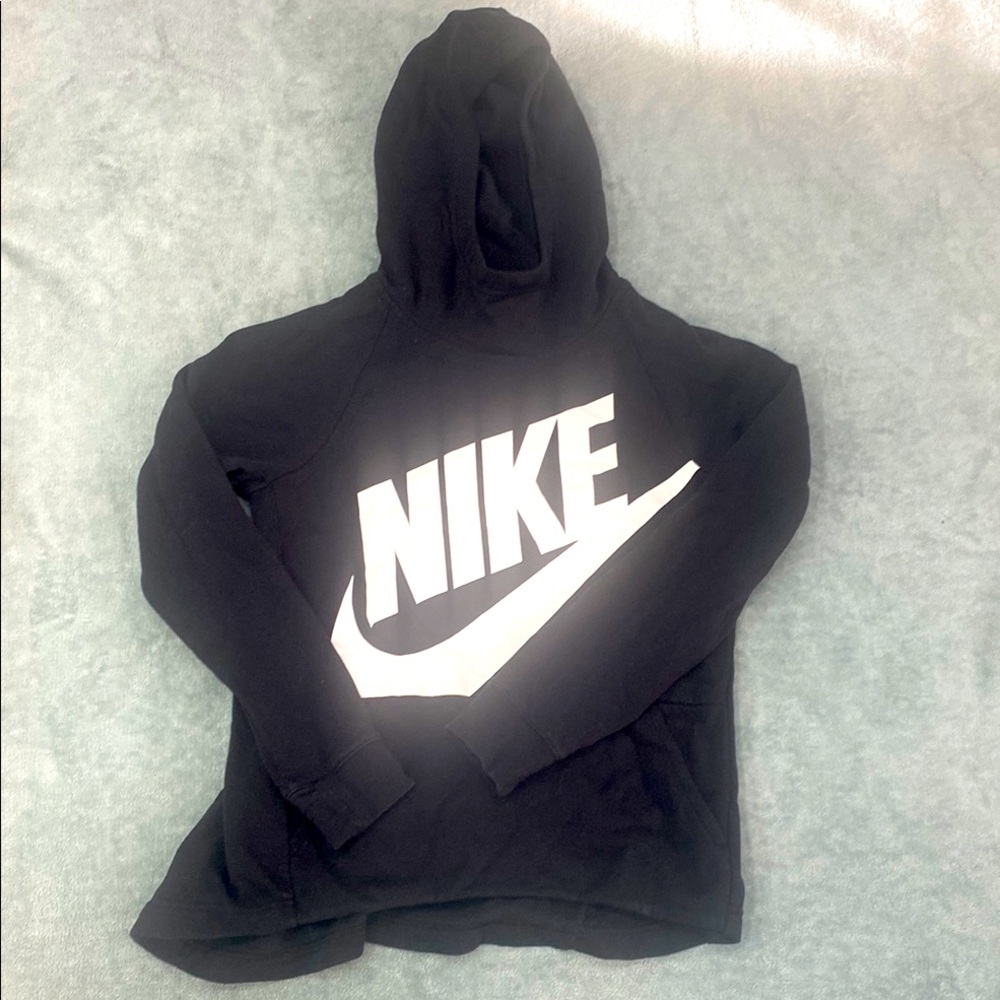 Nike Youth Black Hoodie Sweater, kangaroo pocket